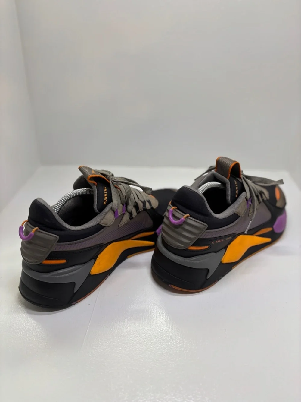 Puma RS-X Running System Sneakers Mens 11 Black Orange Purple Chunky Trainer